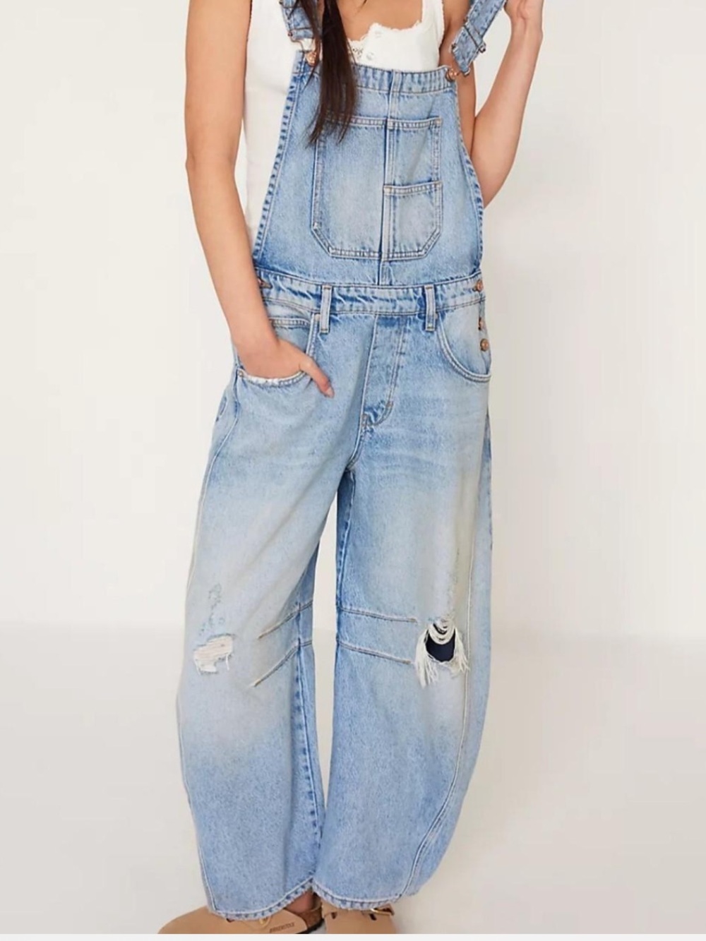 We The Free Good Luck Barrel Overalls #5672